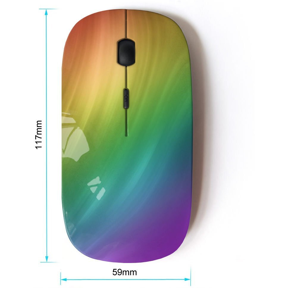 Koolmouse [ Optical 2.4G Wireless Mouse [ Rainbow Swirl ]
