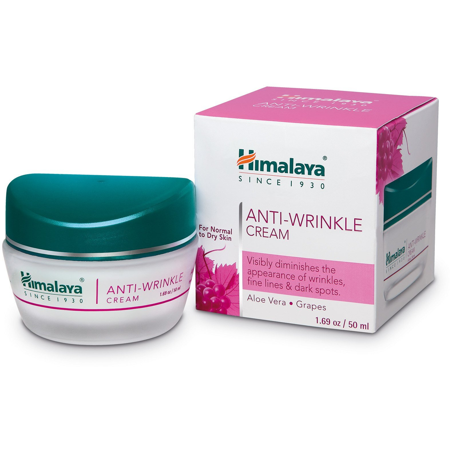 Himalaya Anti-Wrinkle Cream For Reducing Wrinkles, Fine Lines And Dark Spots, Moisturizes And Repairs, 1.69 Oz (50Ml)
