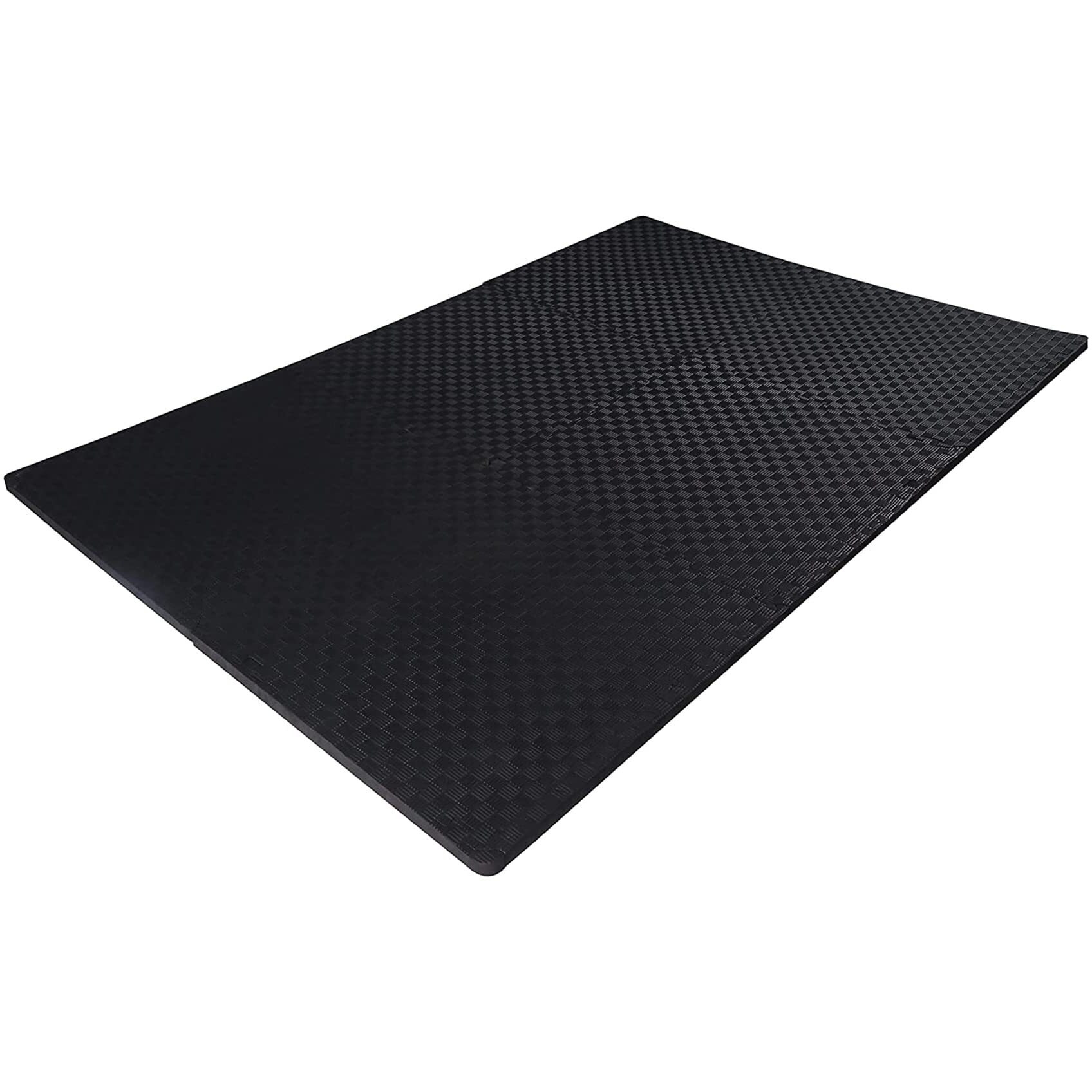 Balancefrom Puzzle Exercise Mat With Eva Foam Interlocking Tiles For Mma, Exercise, Gymnastics And Home Gym Protective Flooring, 1/2"" Thick, 24 Square Feet, Gray