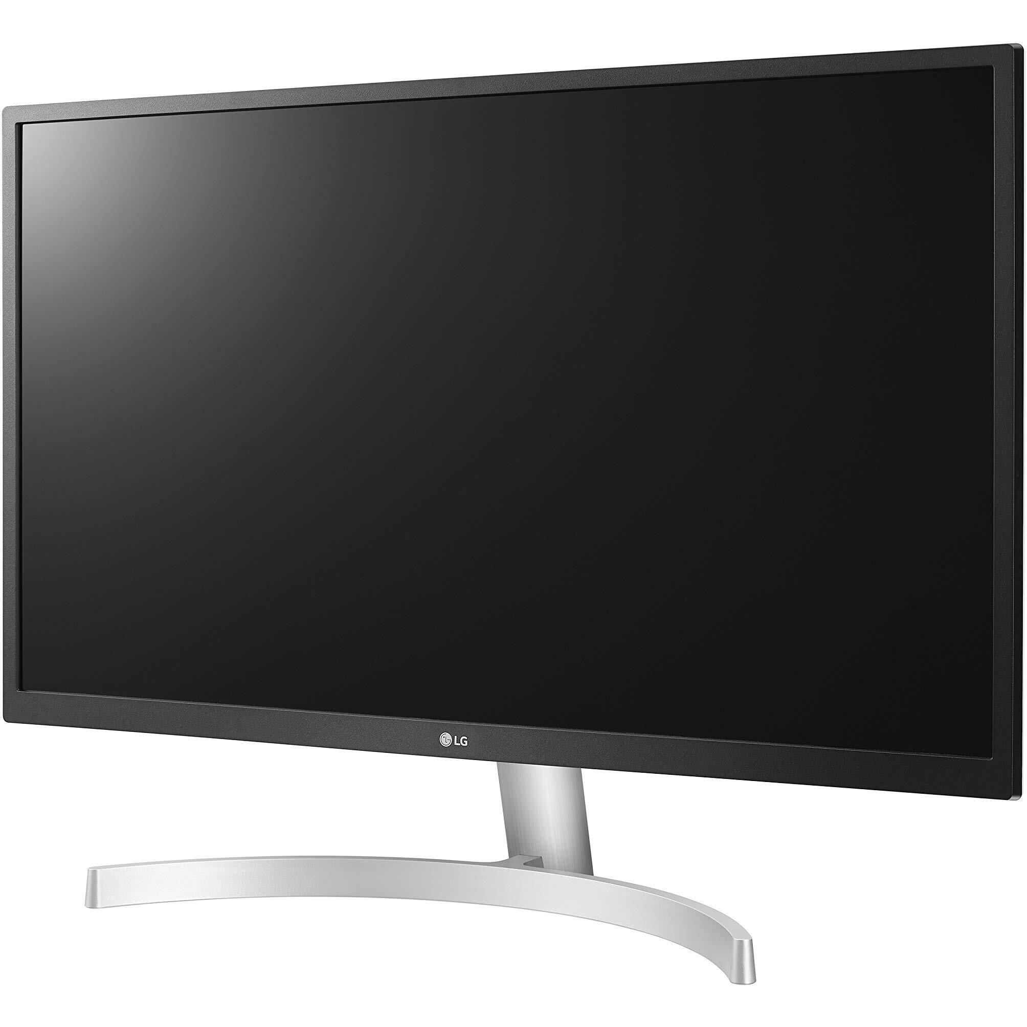 Lg 27Ul500-W 27-Inch 4K Uhd (3840 X 2160) Ultrafine Computer Monitor, Ips, Amd Freesync, Hdr10, Hdmi, Displayport, Black Stabilizer, White