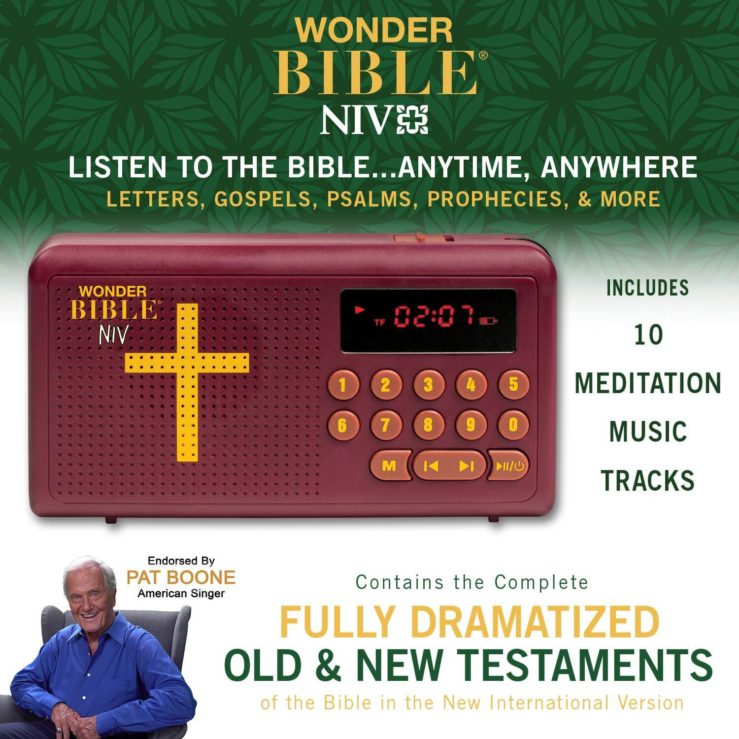 Wonder Bible Niv- The Audio Bible Player That You Can Listen To In English, New International Version, New & Old Testament As Seen On Tv