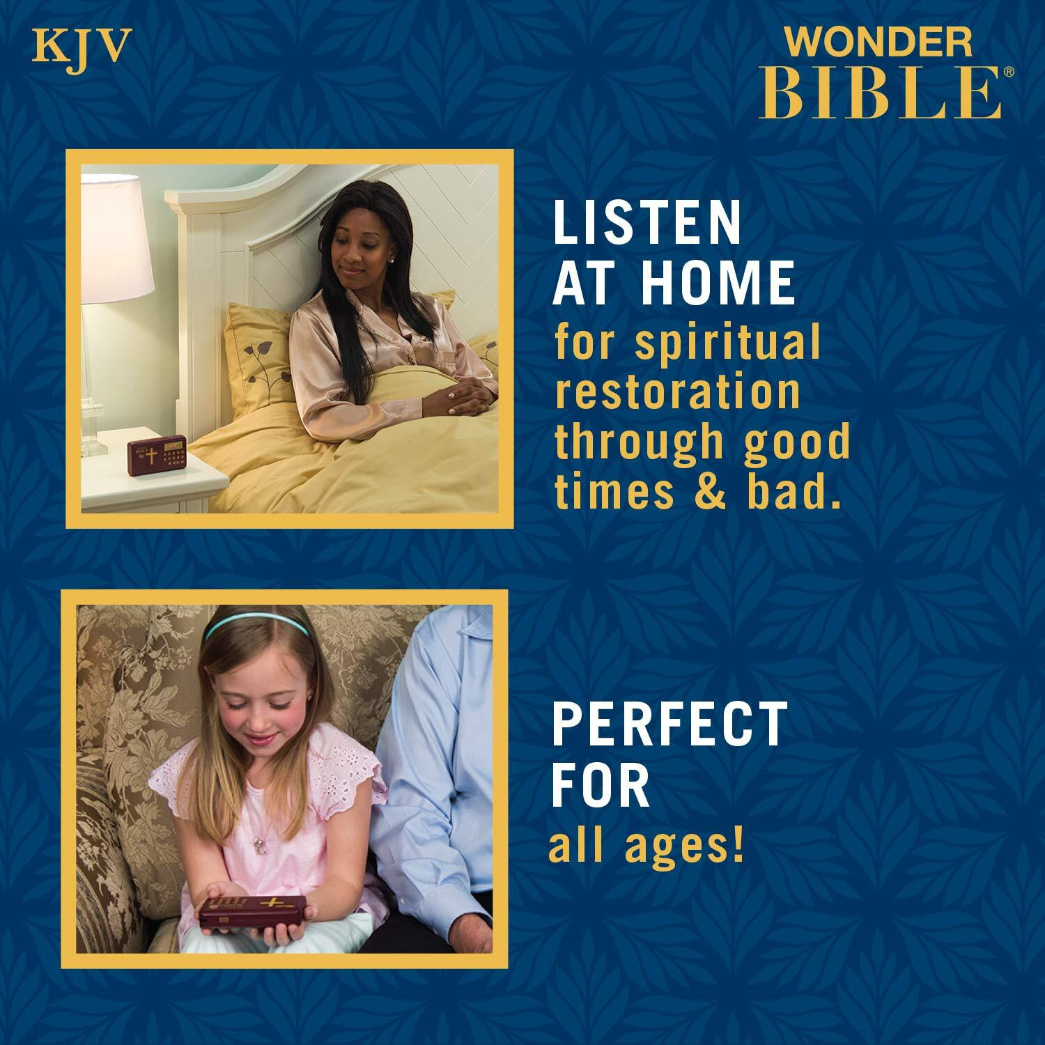 Wonder Bible Kjv- The Audio Bible Player That You Can Listen To, King James Version, New & Old Testament As Seen On Tv