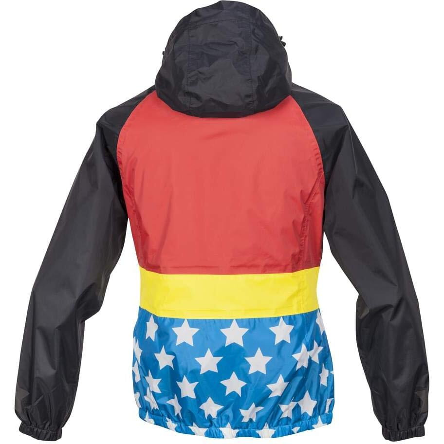Dc Wonder Woman Womens Zip Raincoat Hooded Jacket | Large