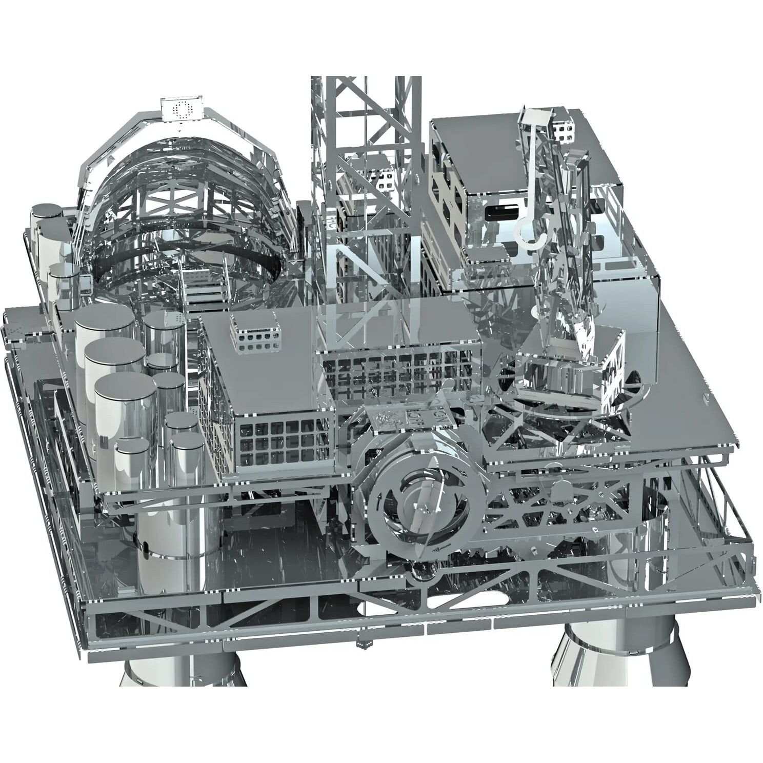 Metal-Time, Offshore Drilling Rig Model, Metal Model Kits, Offshore Platform, 3D Metal Puzzle, Treasure Researcher Mechanical Model Kit To Build For Adults By Metal Time.