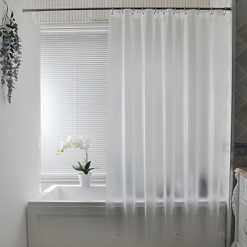 Aoohome Frosted Shower Curtain Liner 8G Eva Extra Long Shower Curtain 72X78 Inch With Heavy Duty 5 Bottom Magnets, Thick Shower Liner For Shower Stall, Bathtubs, Semi Transparent