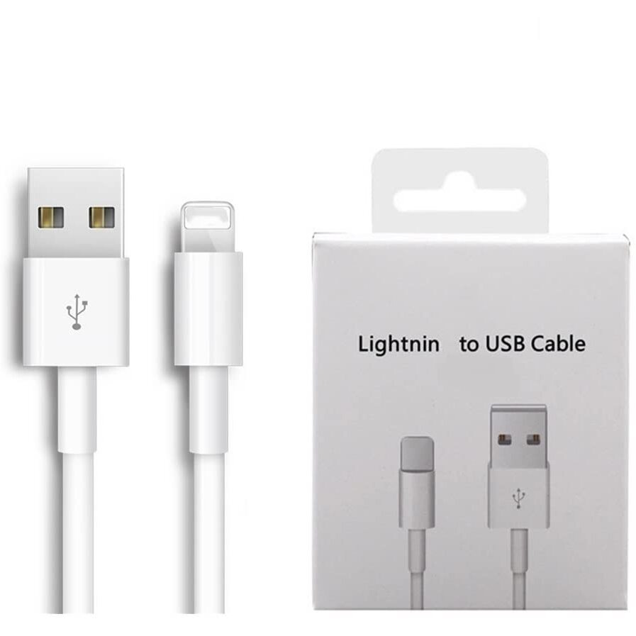 1Pack Apple Original Charger [Apple Mfi Certified] Lightning To Usb Cable Compatible Iphone Xs Max/Xr/Xs/X/8/7/6S/6Plus/5S,Ipad Pro/Air/Mini,Ipod Touch(White 2M/6.6Ft) Original Certified