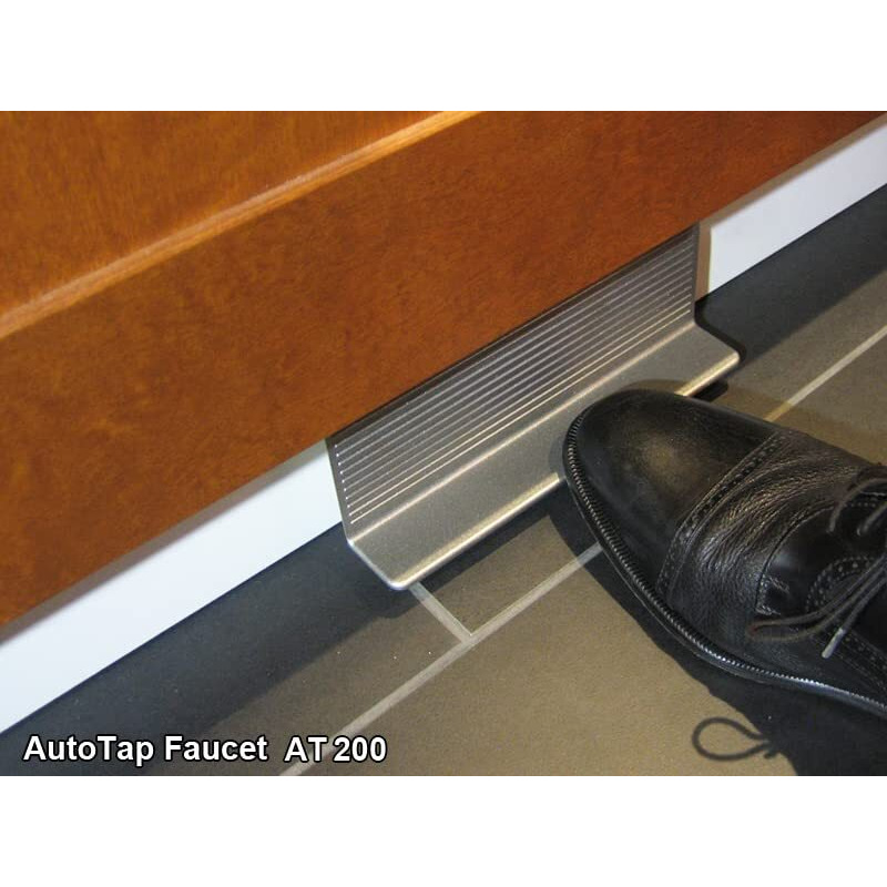 Autotap At200 Sink Pedal Faucet Enhances Hygiene, Prevents Water And Energy Waste And Keeps The Faucet And Countertops Clean And Dry. Foot Pedal Faucet Is Smart Alternative To Sensor Or Touch Faucets.