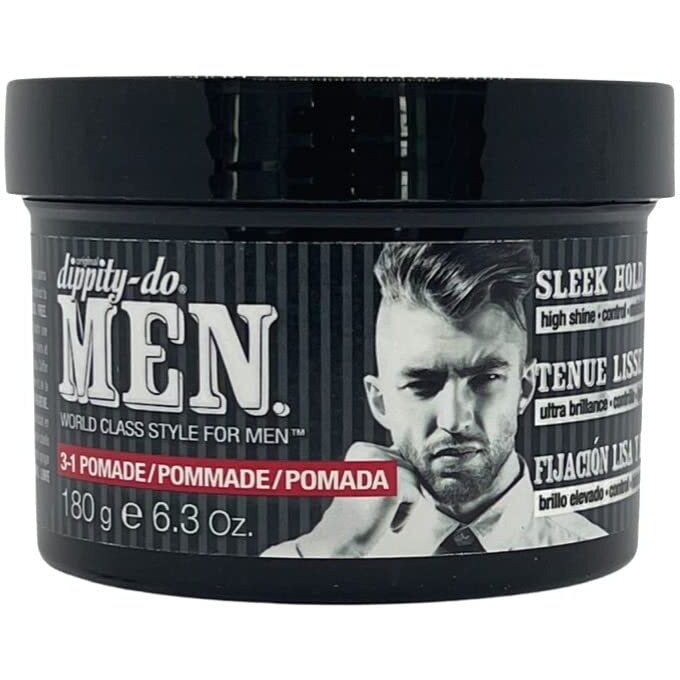 Dippity-Do Men 3-1 Pomade - Men's Hair Styling Pomade 6.3 Oz.