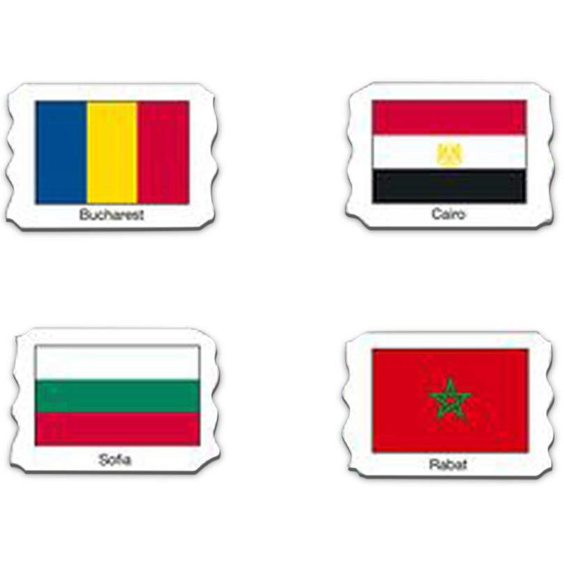 Larsen Puzzles Flags Of The World 80 Piece Children's Educational Jigsaw Puzzle