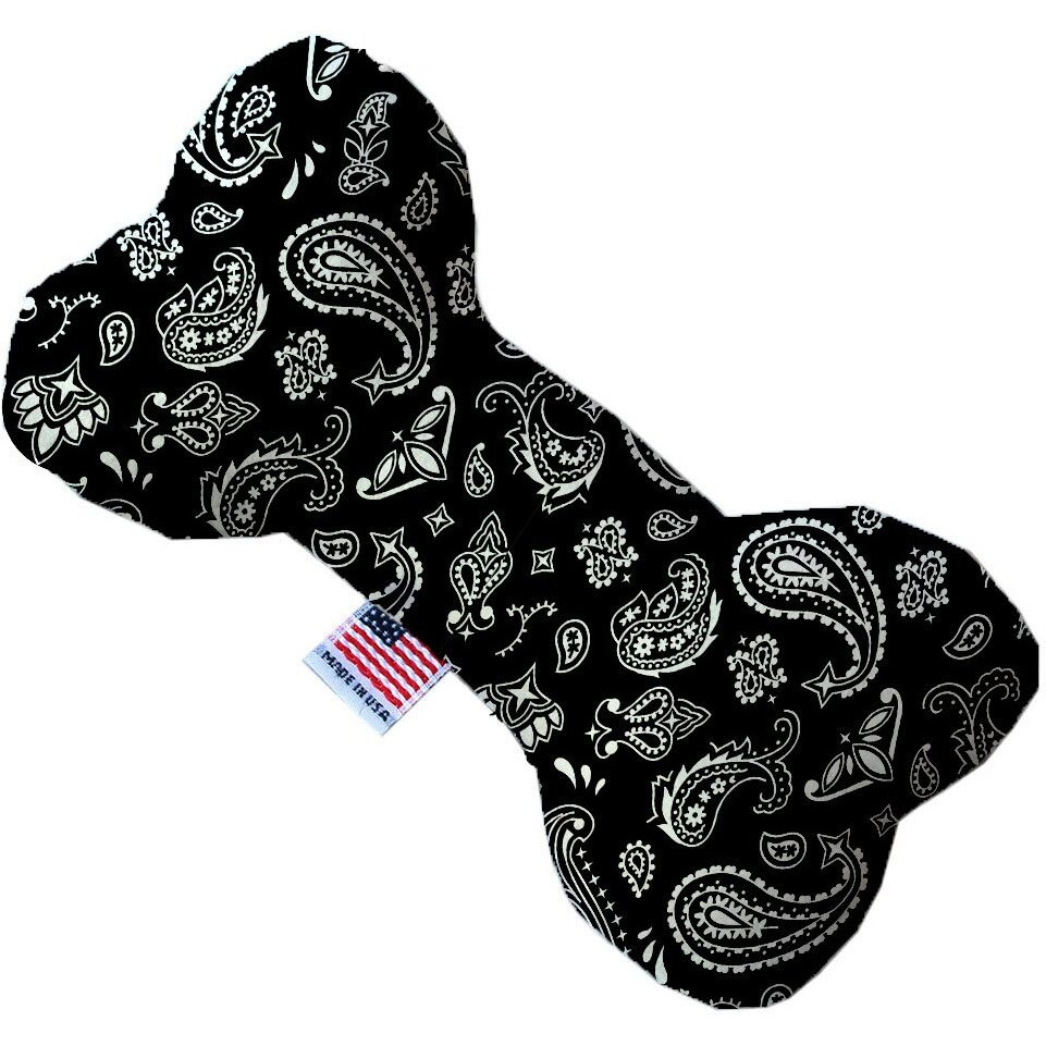 Mirage Pet Product Black Western 6 Inch Canvas Bone Dog Toy