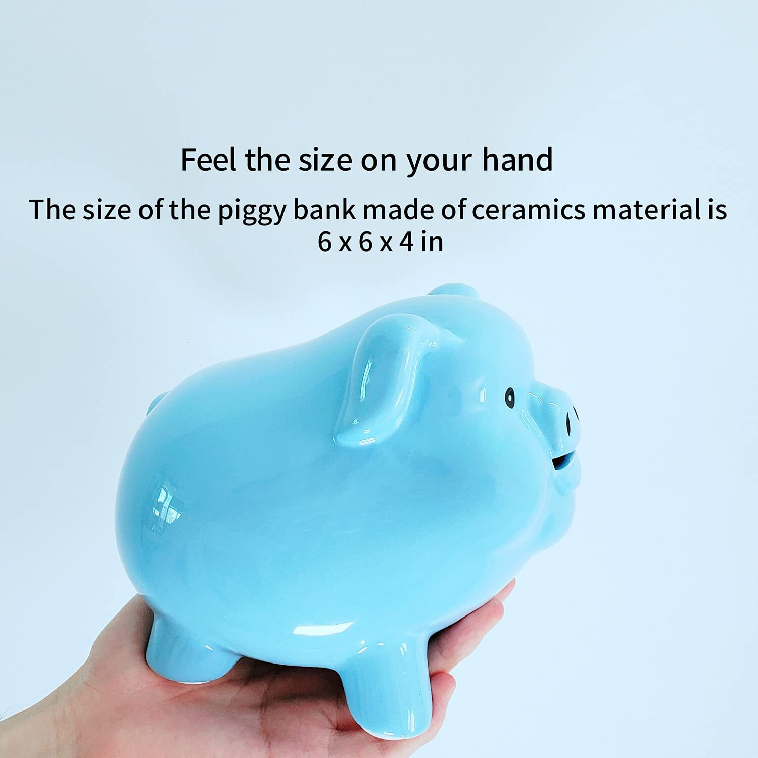 Pig World Piggy Bank For Adults Must Break To Open,Piggy Bank For Kids Safe,Ceramics Alcancias De Dinero Para Adultos Nios,Real Money Box For Cash Gift,Coin Bank,Girls Piggy Bank For Boys,Tip Jar