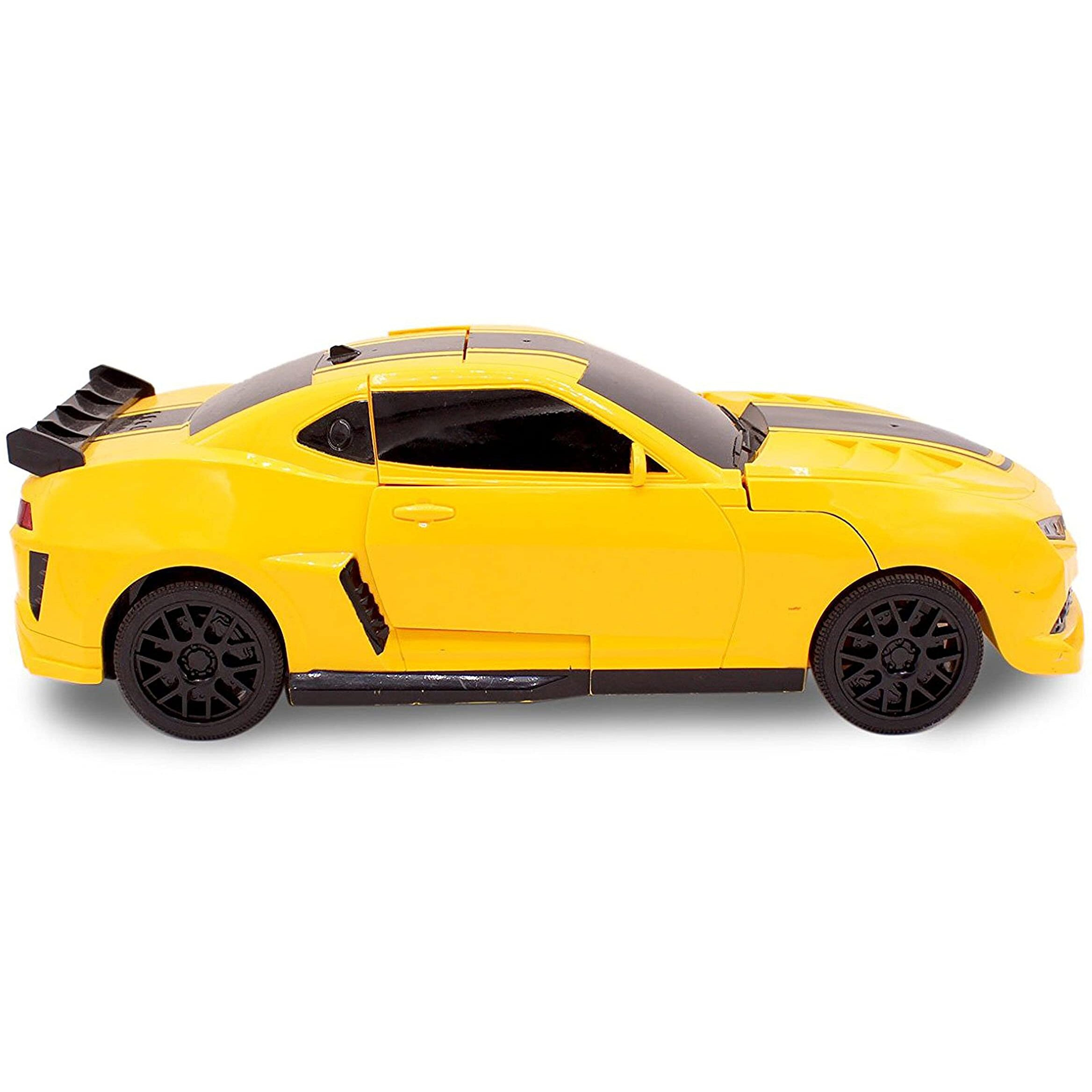 Superpower Remote Control Car Transforming Bumblebee Classic Disguise Action Figure Hero Robot Toy With One Button Transformation