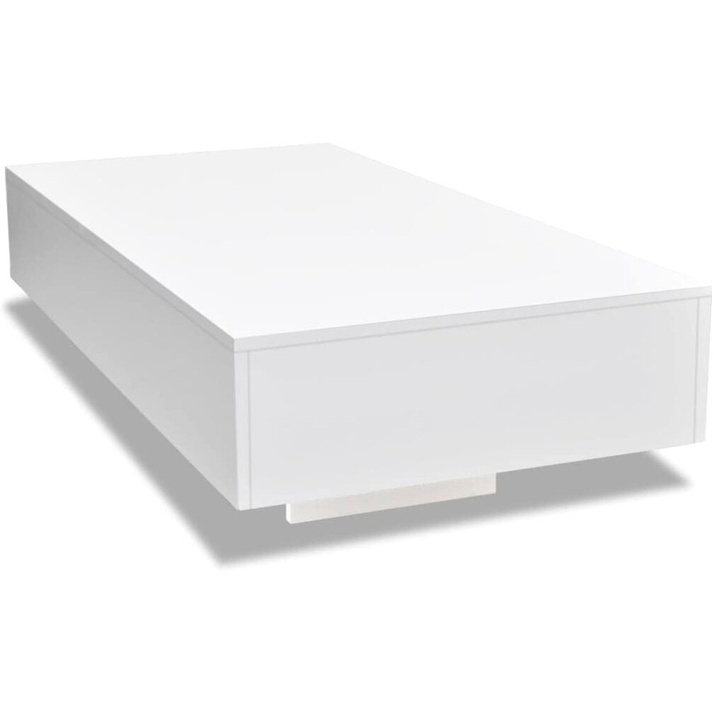 Vidaxl Coffee Table High Gloss White