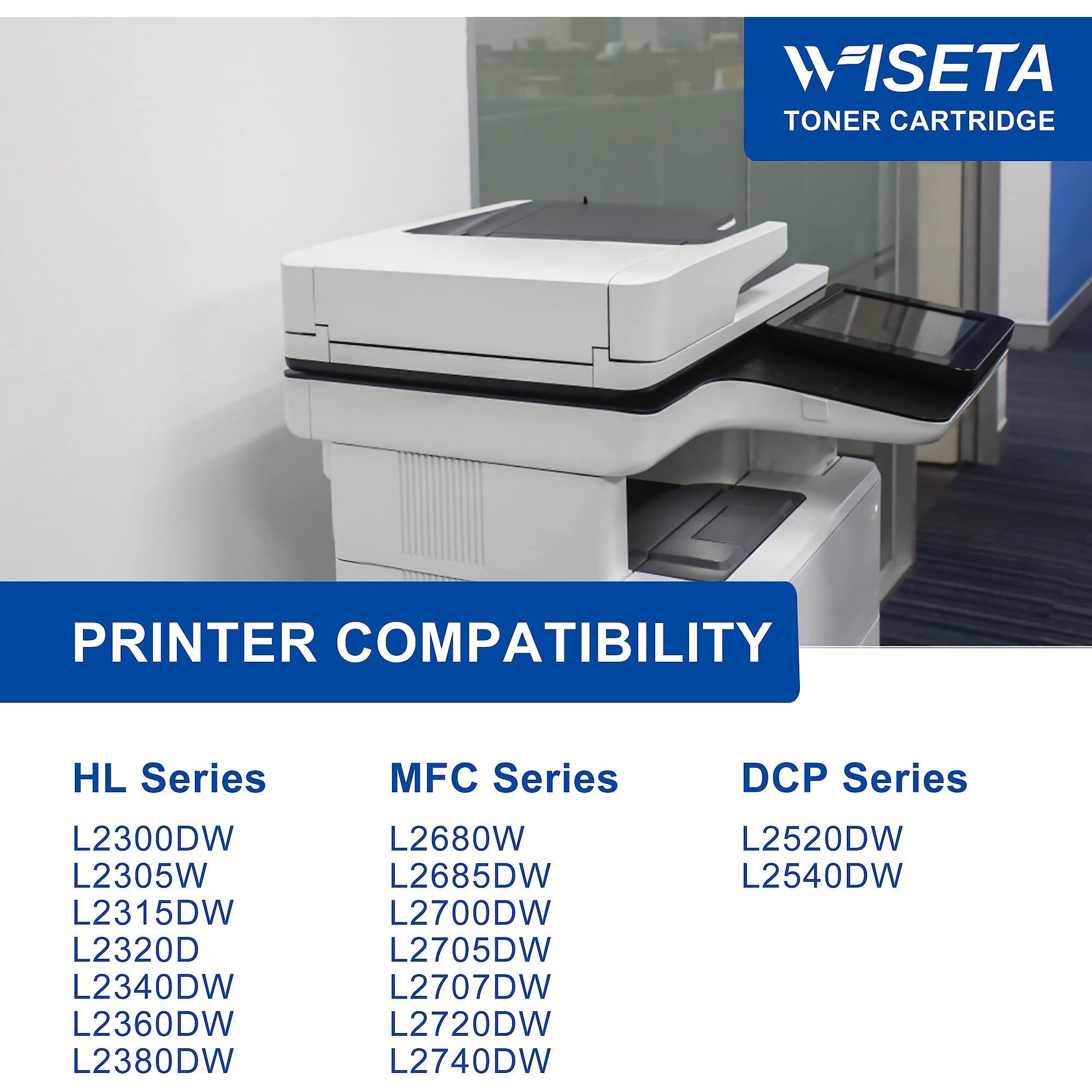 Wiseta Tn660 Tn-660 Tn630 Tn-630 Compatible Toner Cartridge Replacement For Brother Tn 660Tn 630 To Compatible With Hl-L2380Dw Mfc-L2700Dw Mfc-L2740Dw Hl-L2300D Mfc-L2707Dw Printer (4 Black)