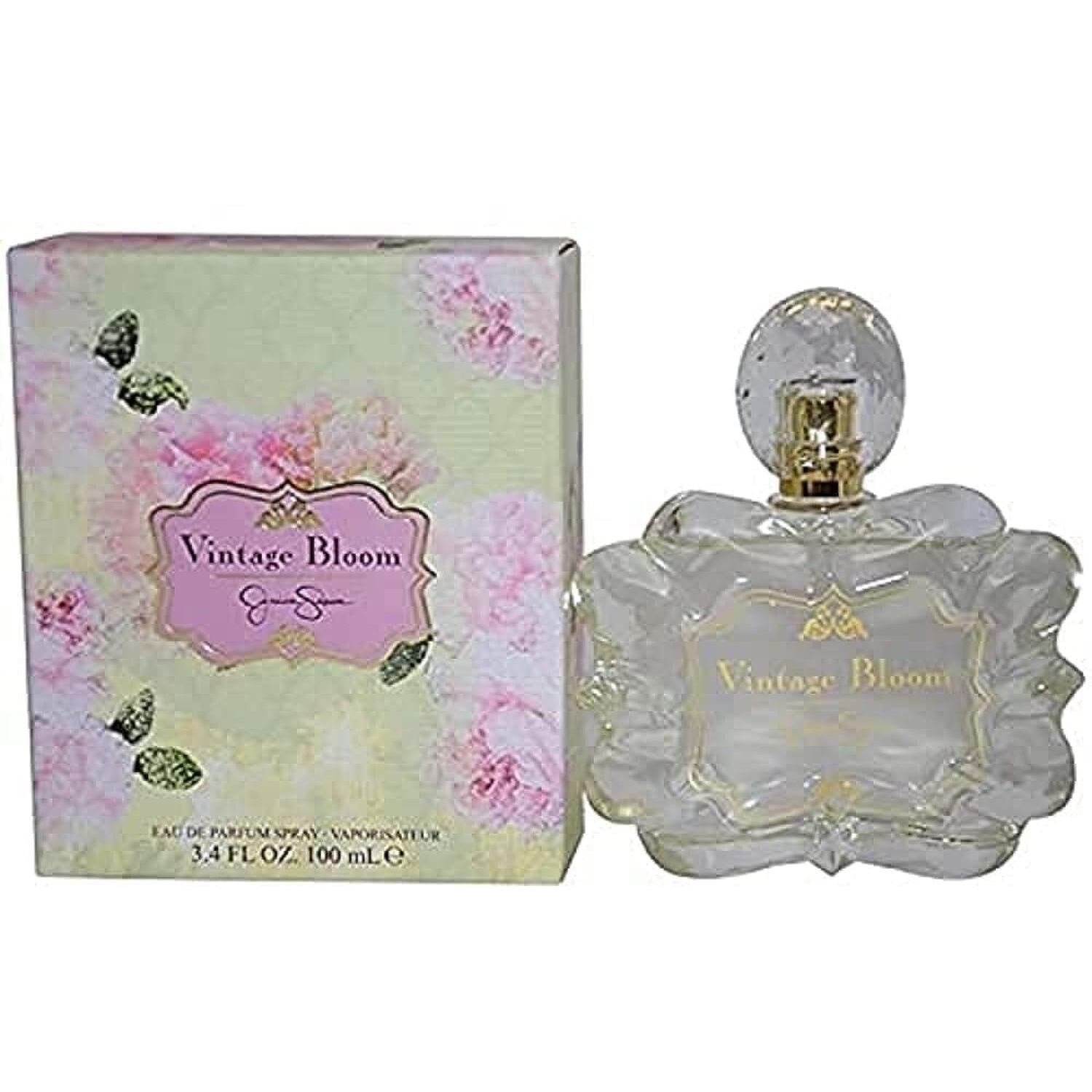 Jessica Simpson Vintage Bloom Women Eau De Parfum Spray, Clear , 3.4 Ounce