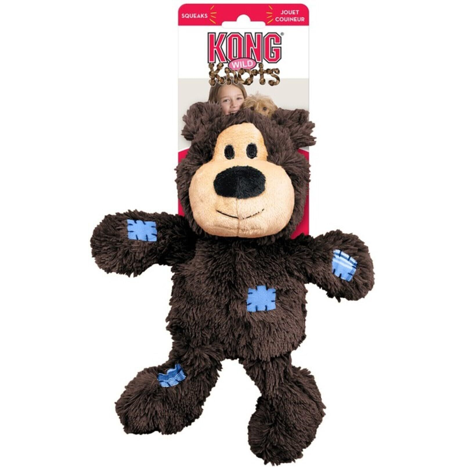 Kong Wild Knots Bears Durable Dog Toys SizeMed/Large Pack Of 2, Medium Breeds