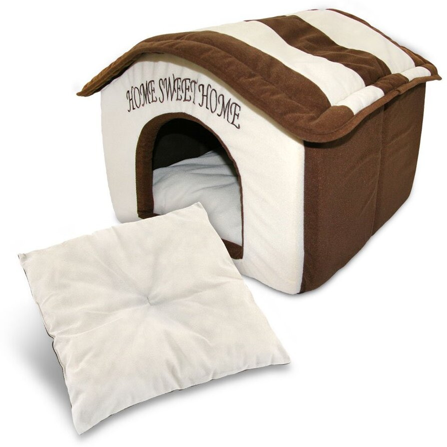 Best Pet Supplies Portable Indoor Pet House - Perfect For Cats & Small Dogs, Easy To Assemble - Cream