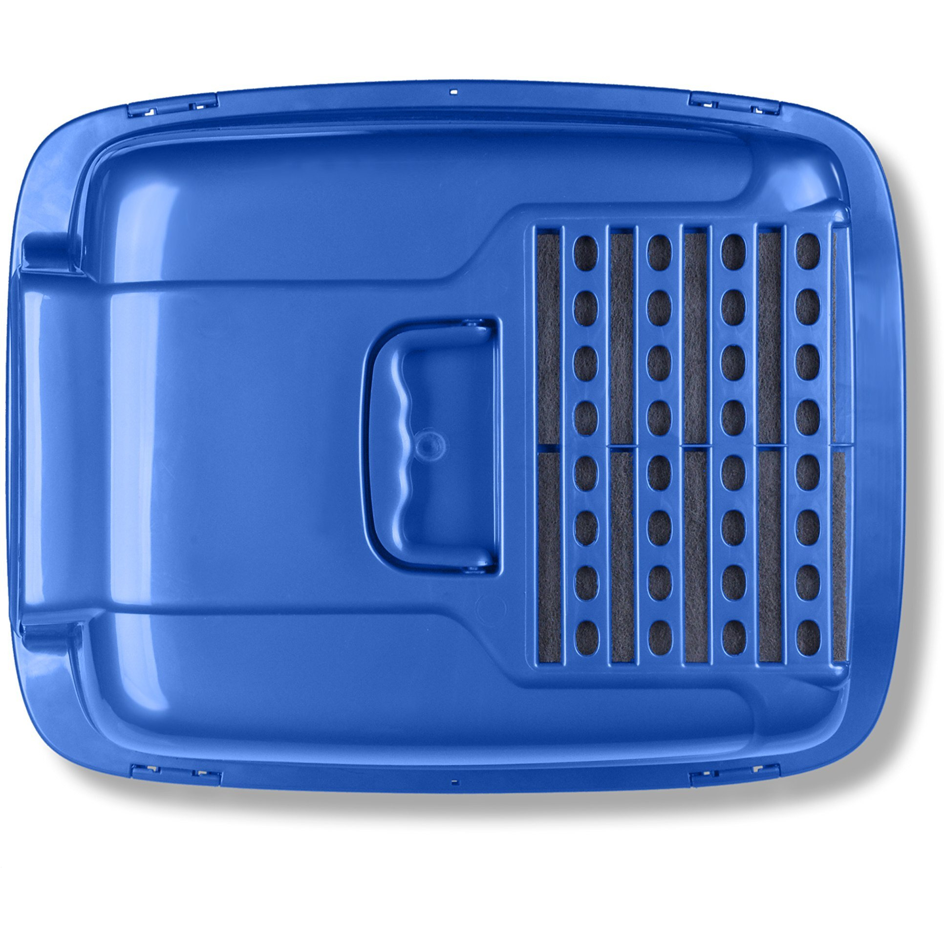 Van Ness Pets Odor Control Extra Large, Giant Enclosed Cat Pan With Odor Door, Hooded, Blue, Cp7