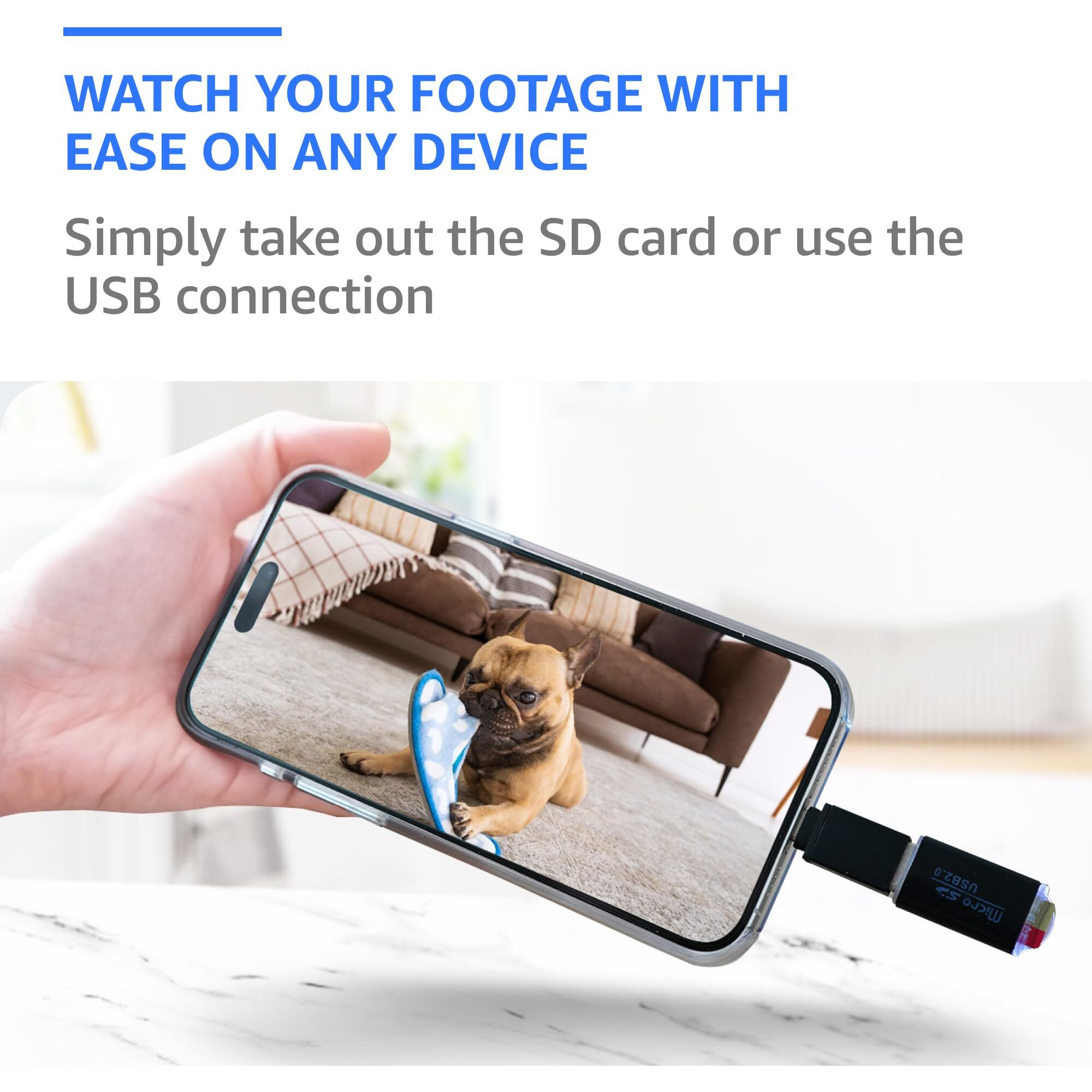 Alpha Tech Plug-In 1080P Hd Mini Camera - Premium, 110 Wide View - Plug & Use - Wifi-Free Setup - Compact Usb Cam For Simple, Reliable Indoor Use - Easy File Access - Ideal For Pets Nanny