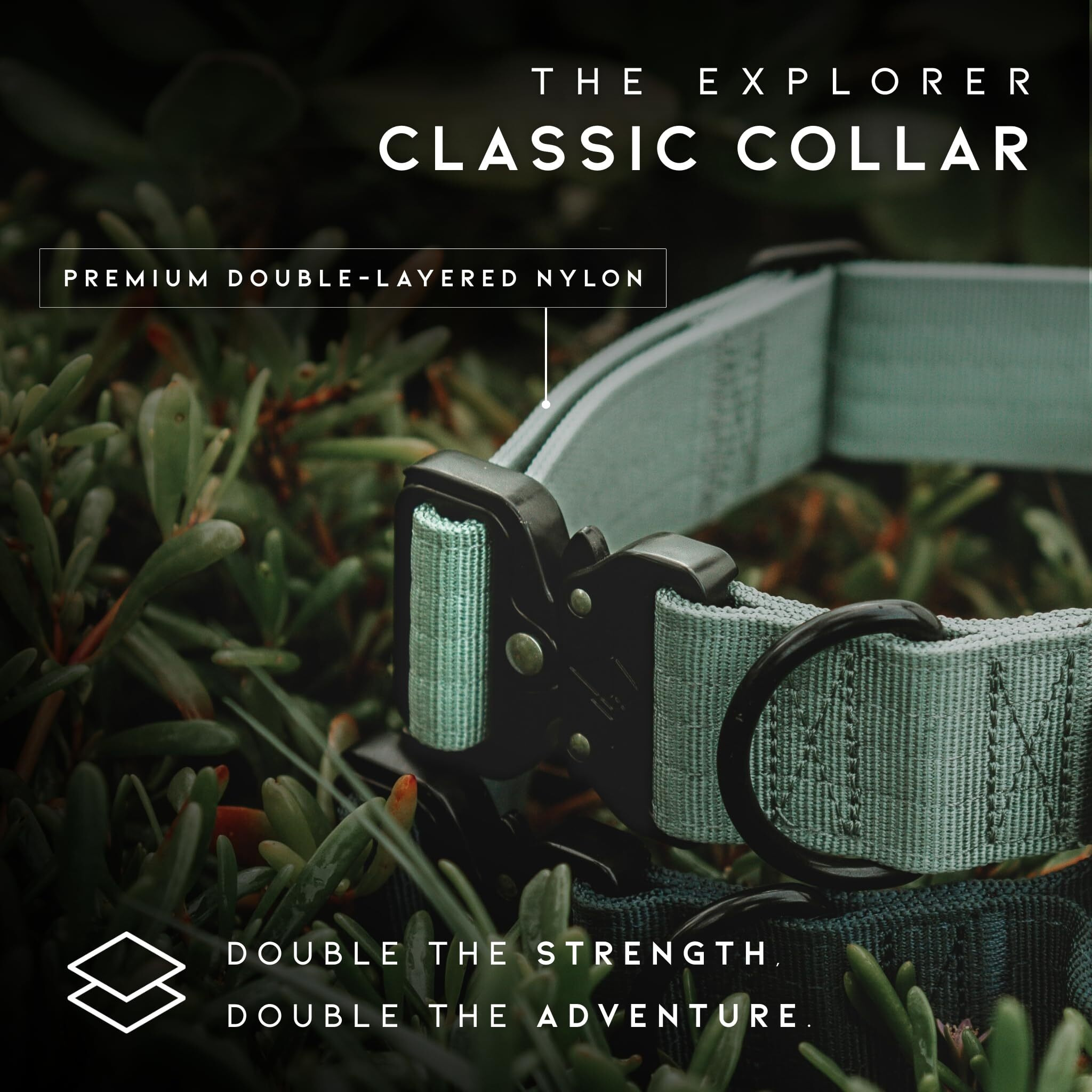 Made To Roam Premium Dog Collar - Adjustable Heavy Duty Nylon Collar With Quick-Release Metal Buckle (Alaska Daybreak, Classic Size 4)