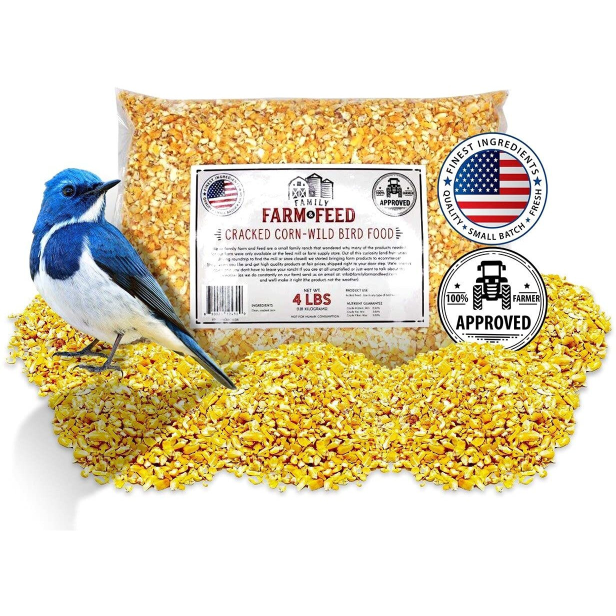 Family Farm And Feed | Four Seasons | Critter Mix | Wild Bird Food | Backyard Songbird | 4 Pounds