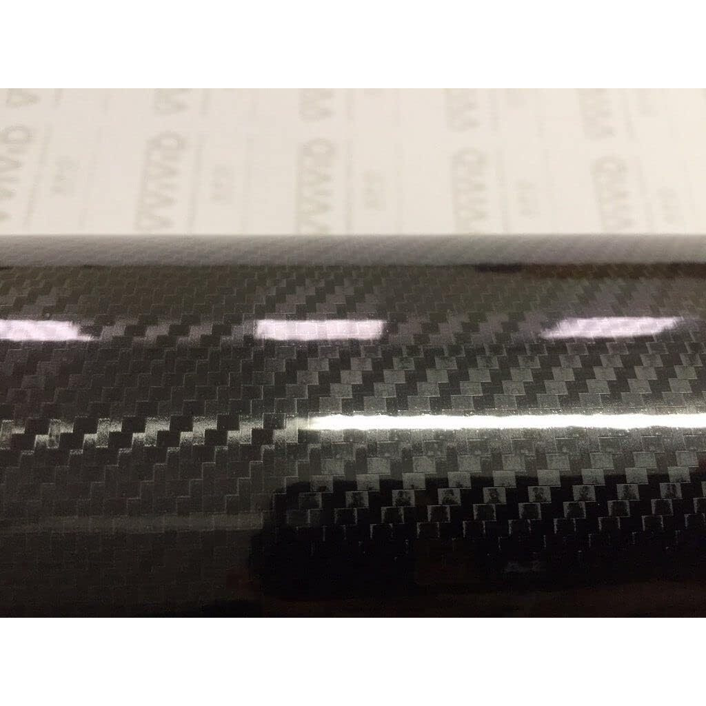 Vvivid Epoxy High Gloss Black Carbon Fiber Vinyl Automotive Car Wrap Film Diy Interior (3Ft X 5Ft)