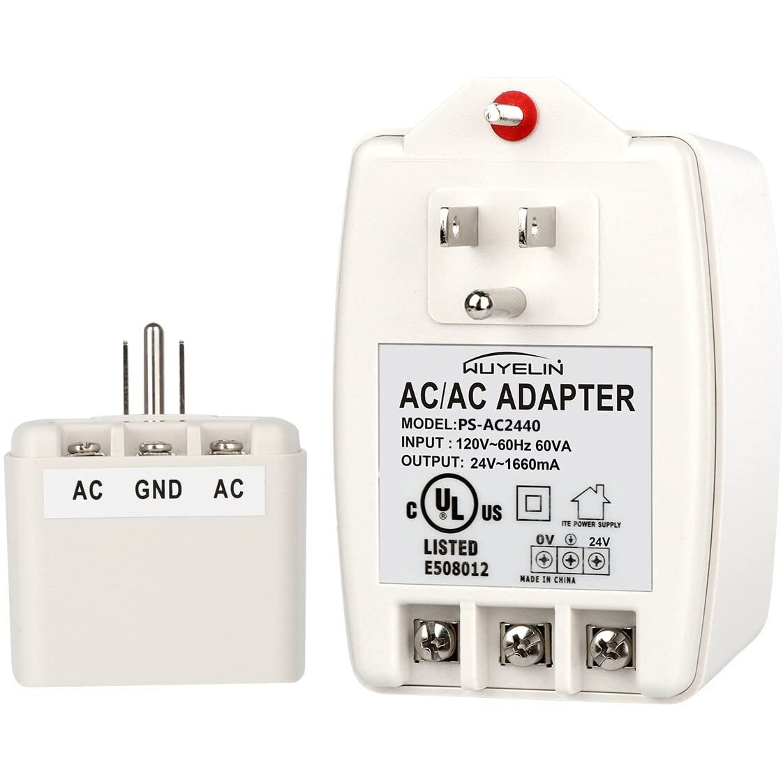 24Vac 40Va Plug In Transformer,Doorbell Transformer Compatible With All Of Doorbell,Nest, Ecobee, Sensi And Honeywell Thermostat