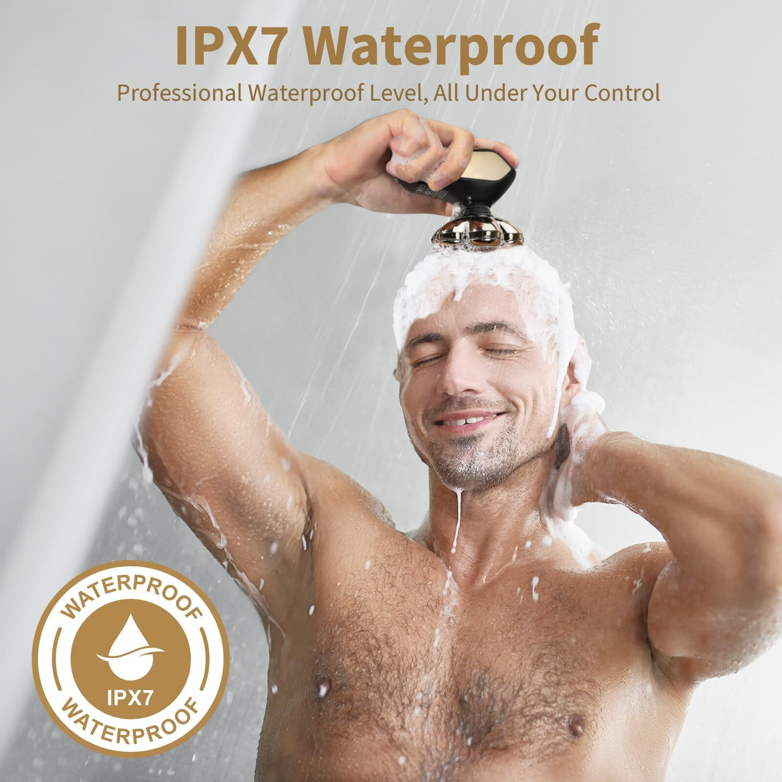 Detachable Head Shavers, Shpavver 5 In 1 Electric Razor Ipx7 Waterproof For Bald Men, Wet Dry Led Display Rechargeable 7D Rotary Shaver Grooming Kit With Type C Charge A