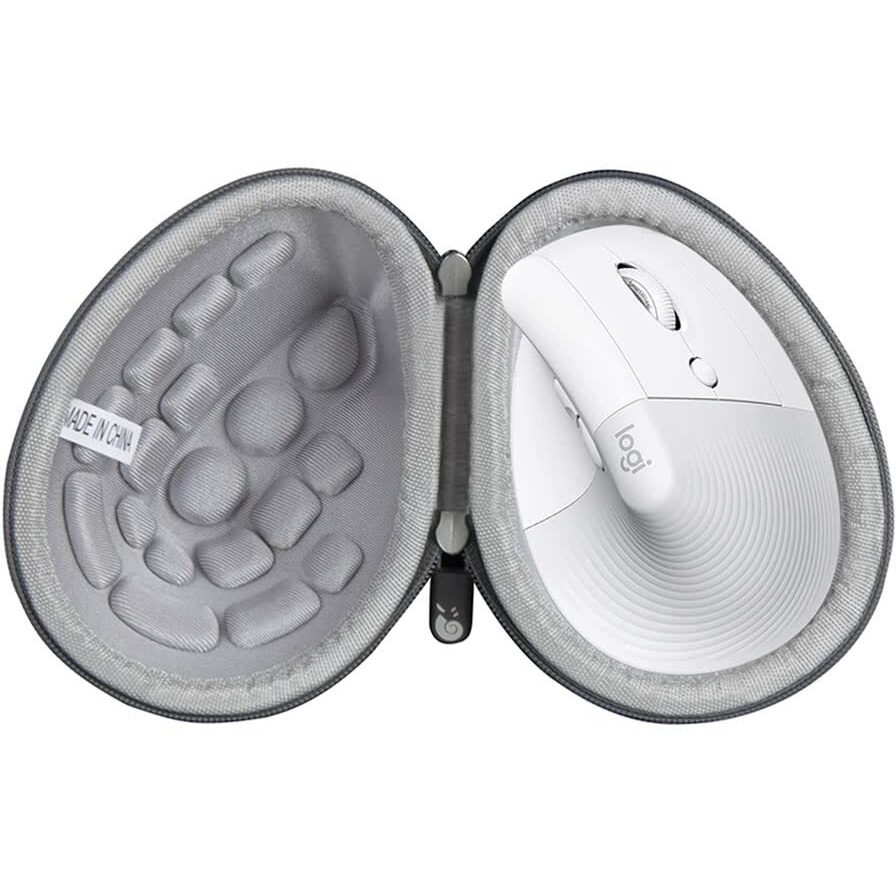 Hermitshell Hard Travel Case For Logitech Lift Vertical Ergonomic Mouse (Gray, Case For Right-Handed Mouse)
