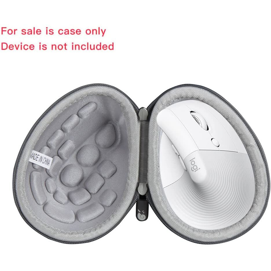 Hermitshell Hard Travel Case For Logitech Lift Vertical Ergonomic Mouse (Gray, Case For Right-Handed Mouse)