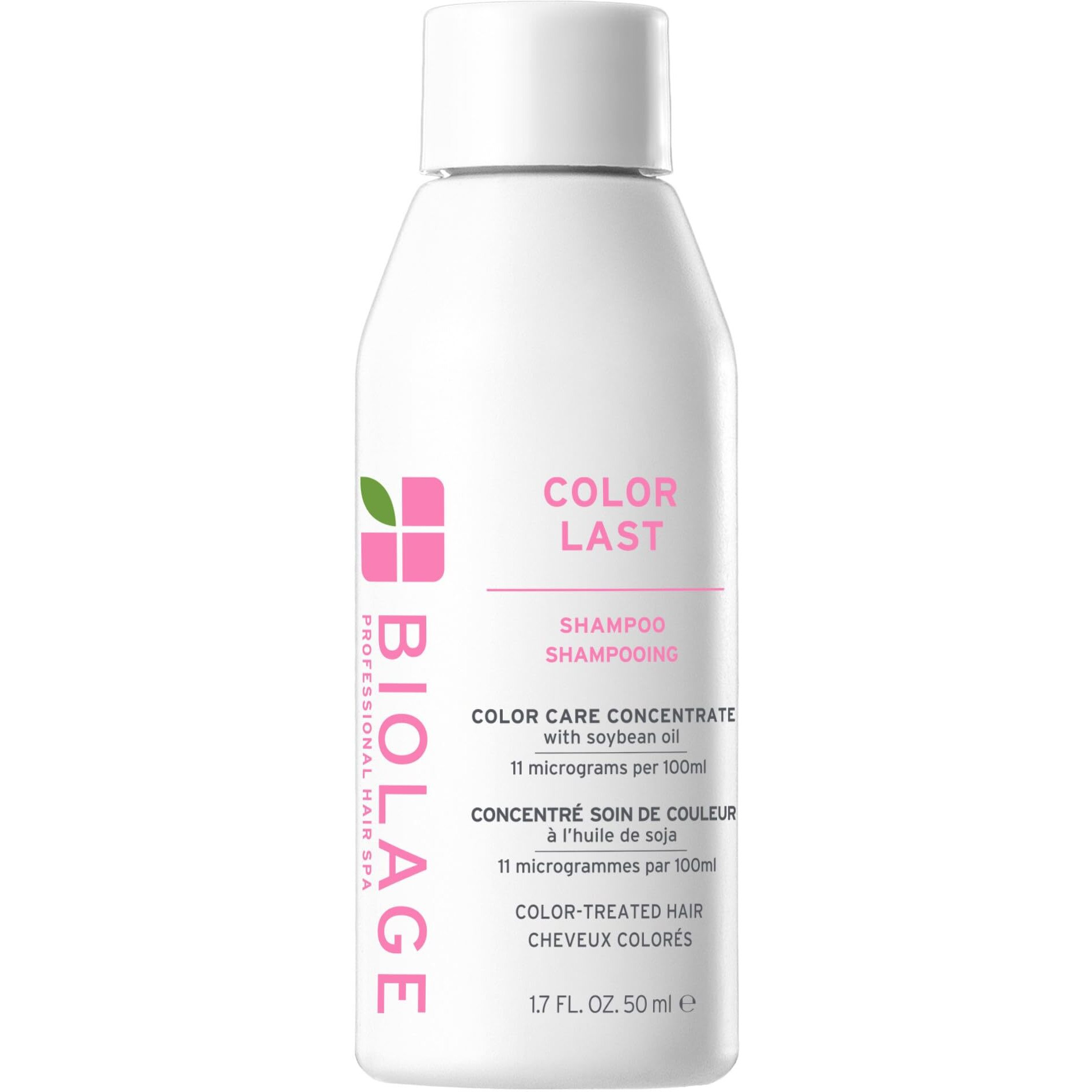 Biolage Color Last Shampoo - For Color-Treated Hair, Nourishes, Strengthens, Hydrates, Soybean Oil & Stearic Acid, Paraben & Mineral Oil-Free, Vegan, 1.7 Fl Oz, Packaging May Vary