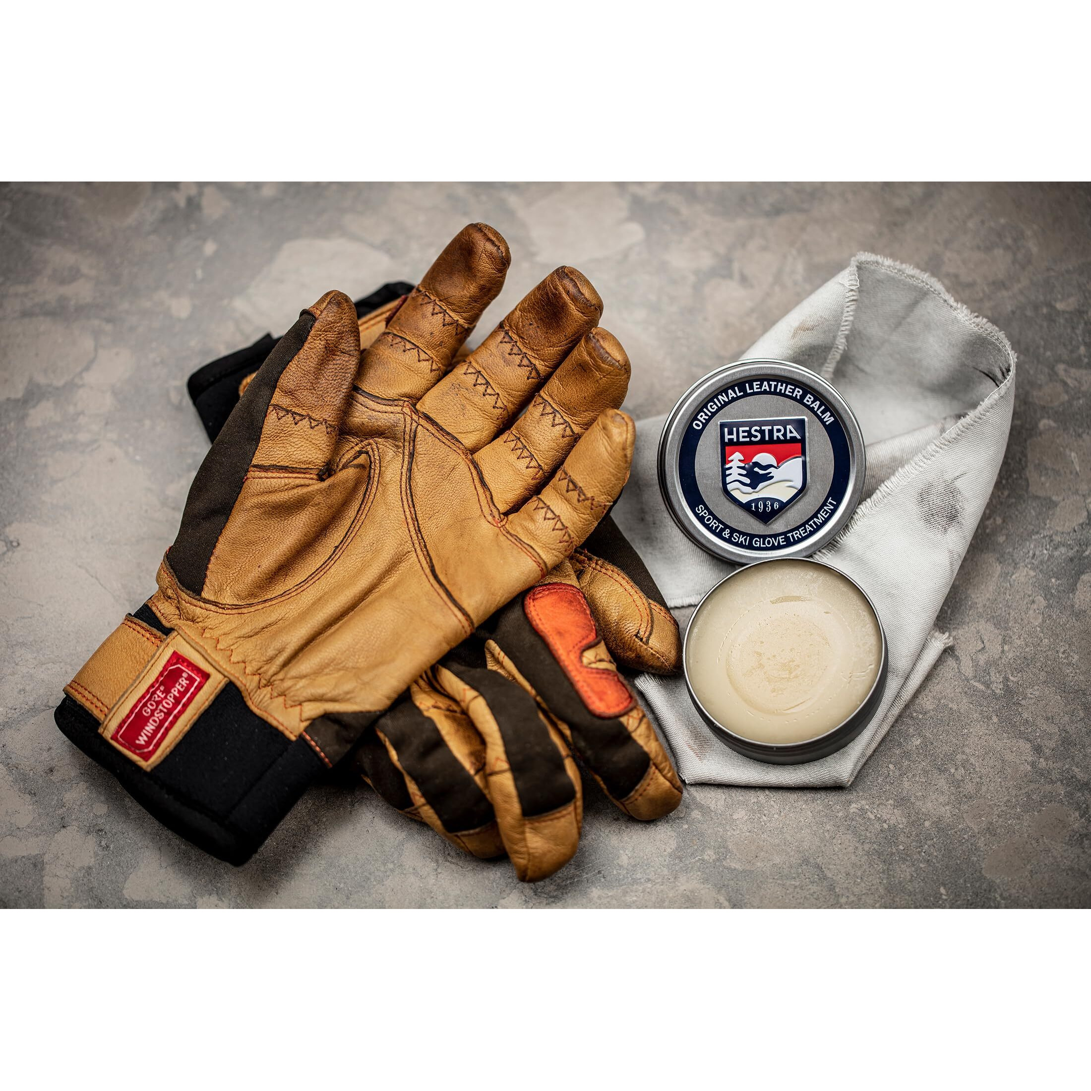 Hestra Glove & Mitt Leather Balm - All Natural Leather Conditioner & Protector