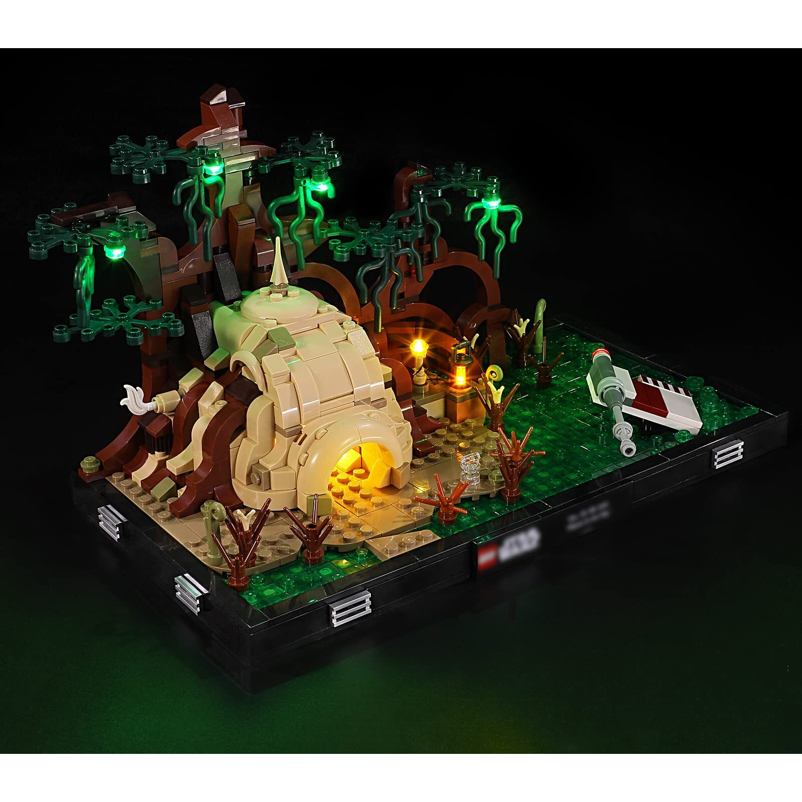 Yeabricks Led Light Kit For Lego - Star Wars Dagobah Jedi Training Diorama Building Blocks Model, Led Light Set Compatible With 75330(Lego Set Not Included)