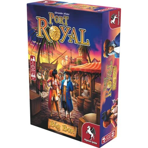 Pegasus Spiele Port Royal Big Box - Card Game 1-5 Players - Card Games For Family - 20-40 Minutes Of Gameplay - Games For Family Game Night - Card Games For Kids And Adults Ages 8+ - English