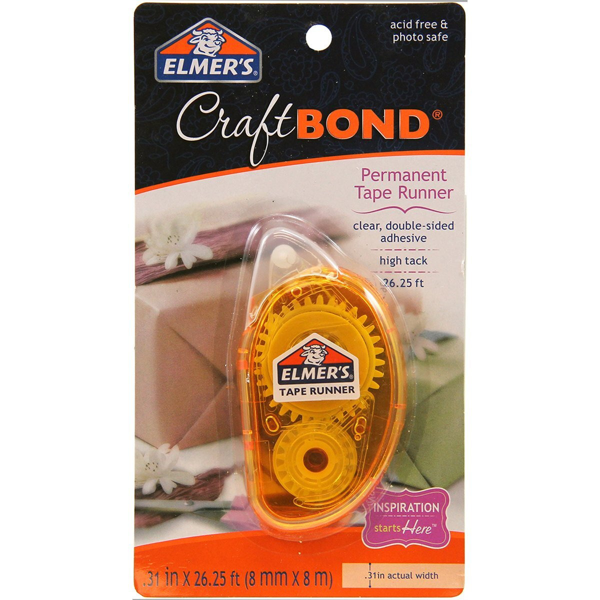 Elmer's Craftbond Tape Runner, Permanent, 26.25 Feet
