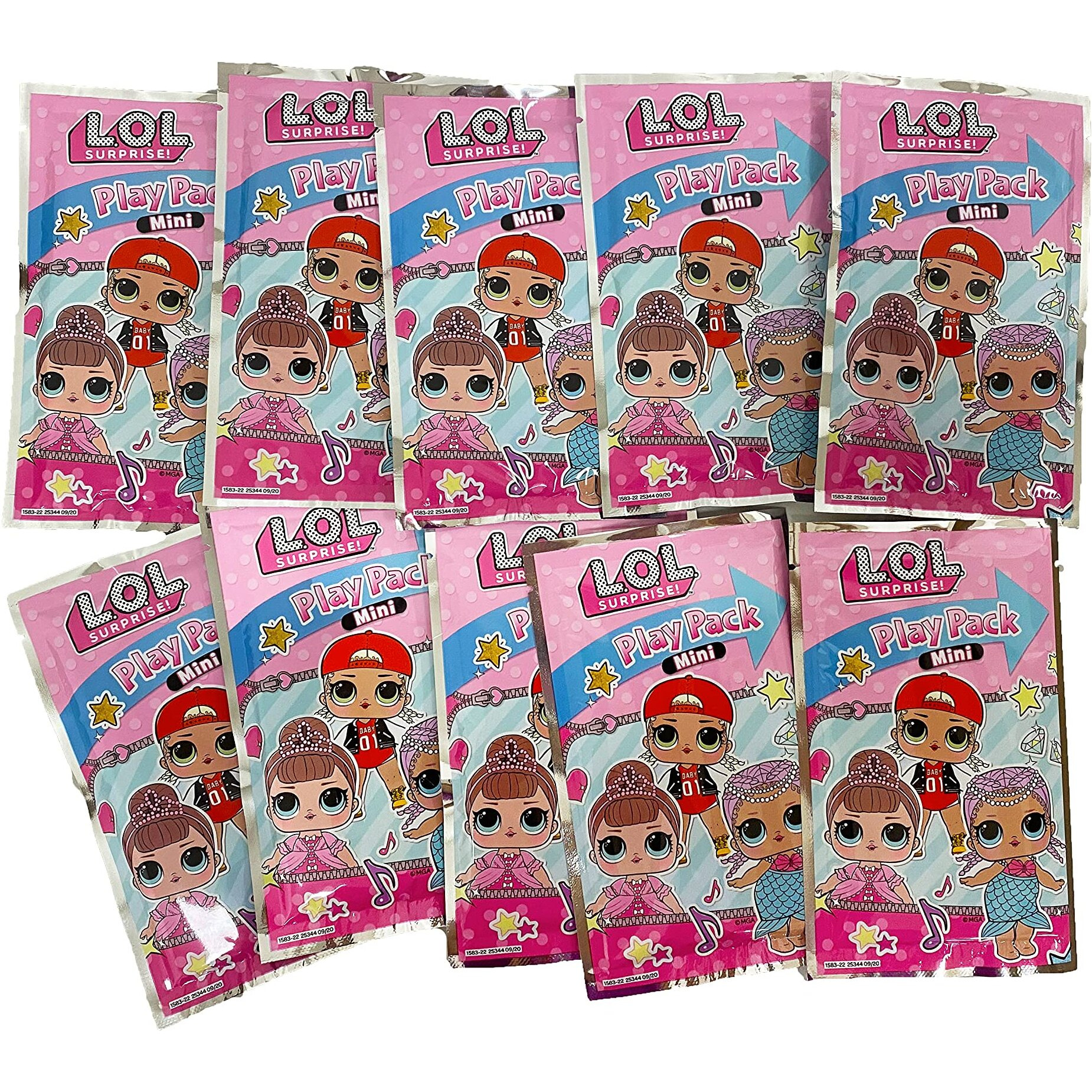 Bendon Lol Dolls Play Packs | L.O.L Party Favors And Supplies | Each With Mini Coloring Book, 2 Crayons, And A Sticker | 10-Pack | Officially Licensed