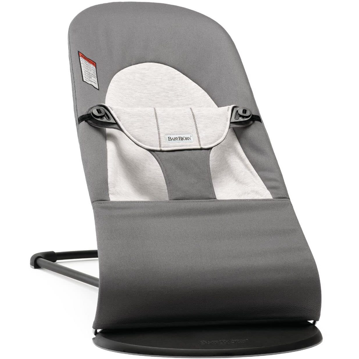 Babybjrn Bouncer Balance Soft, Cotton/Jersey, Dark Gray/Gray 2-In-1 Adjustable Baby Bouncer Seat And Toddler Chair, Newborn To Toddler (8-29 Lbs), 4 Positions, Lightweight & Portable