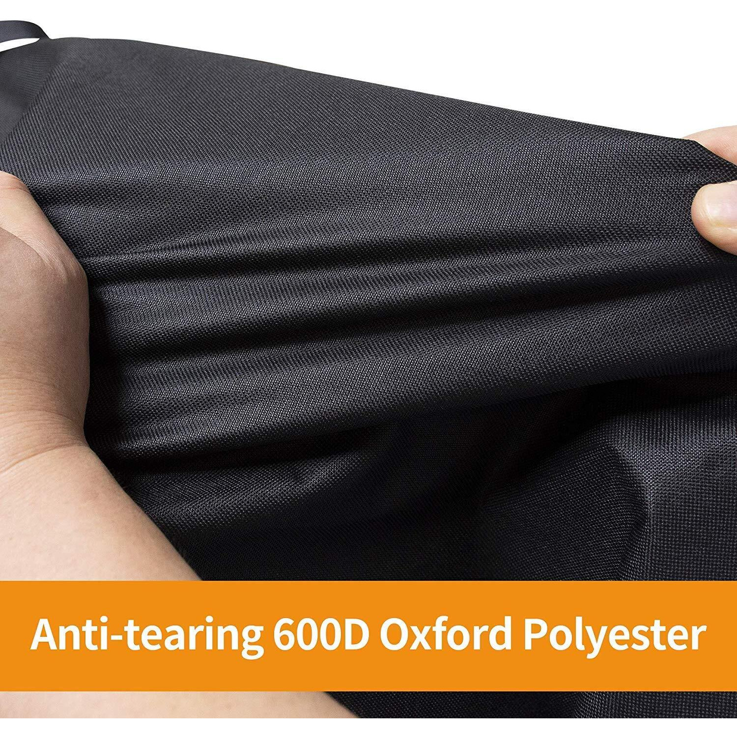 Icover Grill Cover 70 Inch 600D Heavy-Duty Water Proof Patio Outdoor Black Canvas Bbq Barbecue Smoker Grills Covers For Weber Char-Broil Brinkmann Holland Dyna-Glo And Jennair