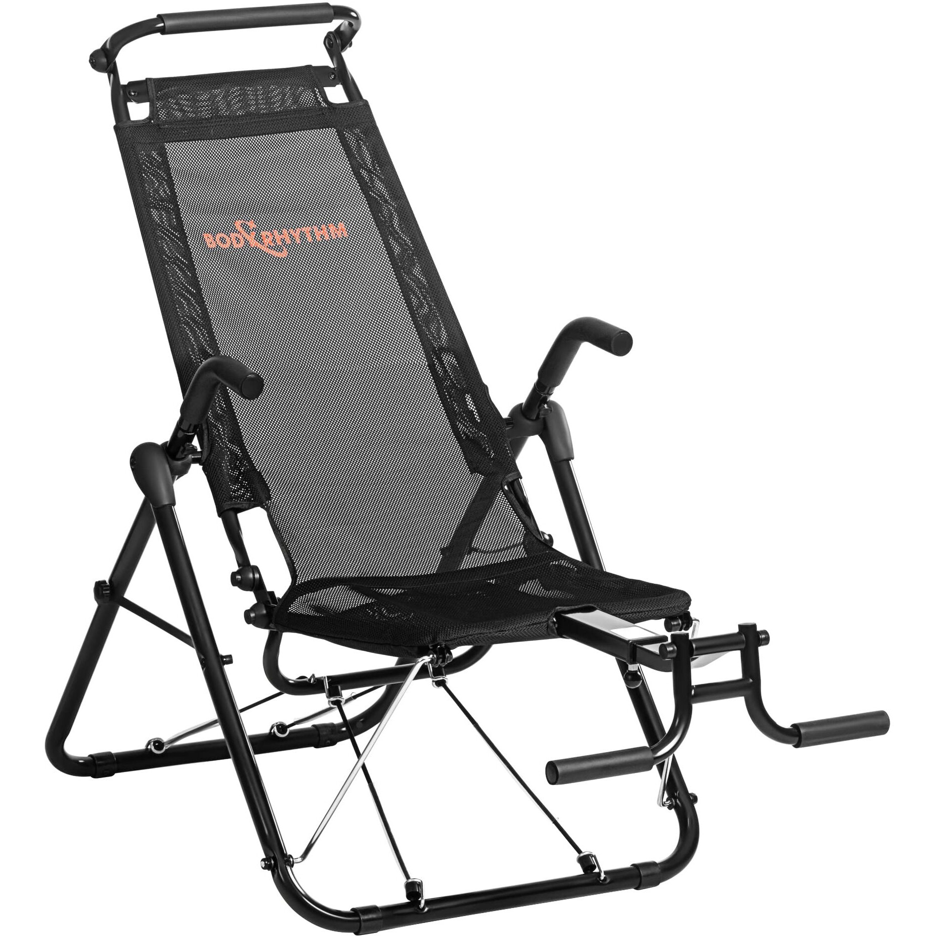 Bodyrhythm Core & Ab Lounge Workout Chair, An Fitness System For Muscle Activating Workout And Inversion Therapy For Back Relief To Burn Calories And Work Muscles Simultaneously (Black)
