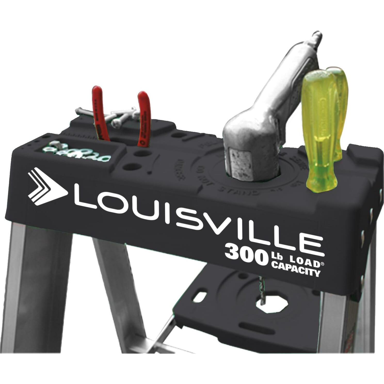 Louisville Ladder 4-Foot Aluminum Step Ladder, 300-Pound Load Capacity, Type Ia, As3004