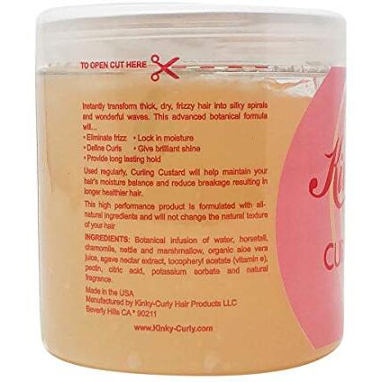 Kinky Curly Curl Custard Gel, 8 Oz