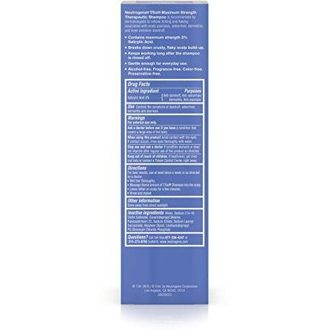 Neutrogena T/Sal Therapeutic Shampoo, Scalp Build-Up Control 4.5 Oz