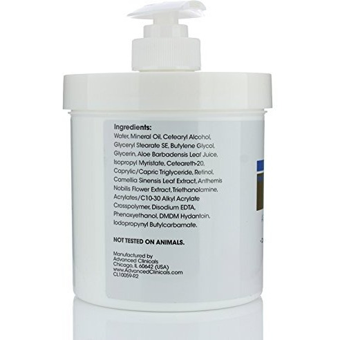 Advanced Clinicals Retinol Cream Value Set- Two Spa Size 16Oz Bottles With Pump Best Anti-Wrinkle Cream With Retinol And Antioxidants Ultimate Firming Cream For Face, Neck, Hands, Body