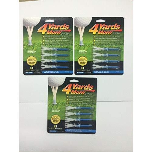 4 Yards More Golf Tee (3 1/4"") 3 Pack (12 Tees)