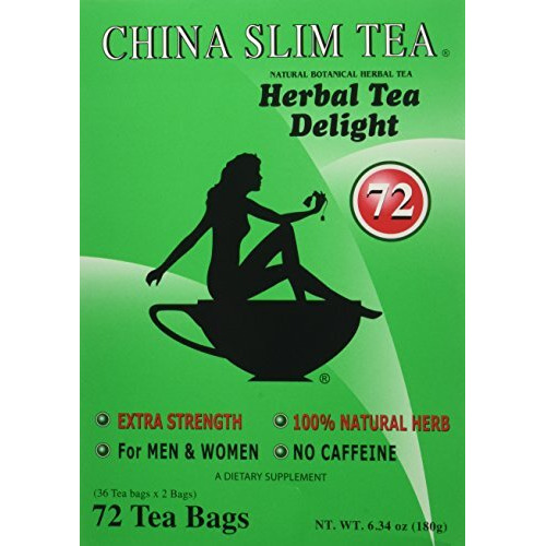 China Slim Tea Extra Strength For Men And Women 72 Tea Bags