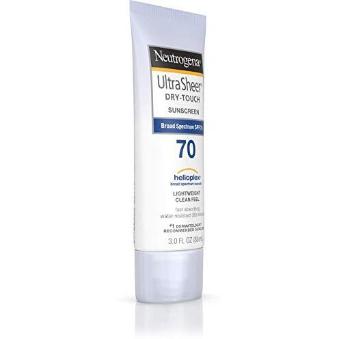 Neutrogena Ultra Sheer Dry-Touch Water Resistant And Non-Greasy Sunscreen Lotion With Broad Spectrum Spf 70, 3 Fl Oz (Pack Of 1)