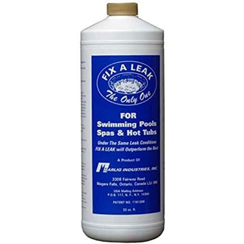 Fix-A-Leak By Marlig For Swimming Pool Spa Hot Tub Leaks 32 Oz,White