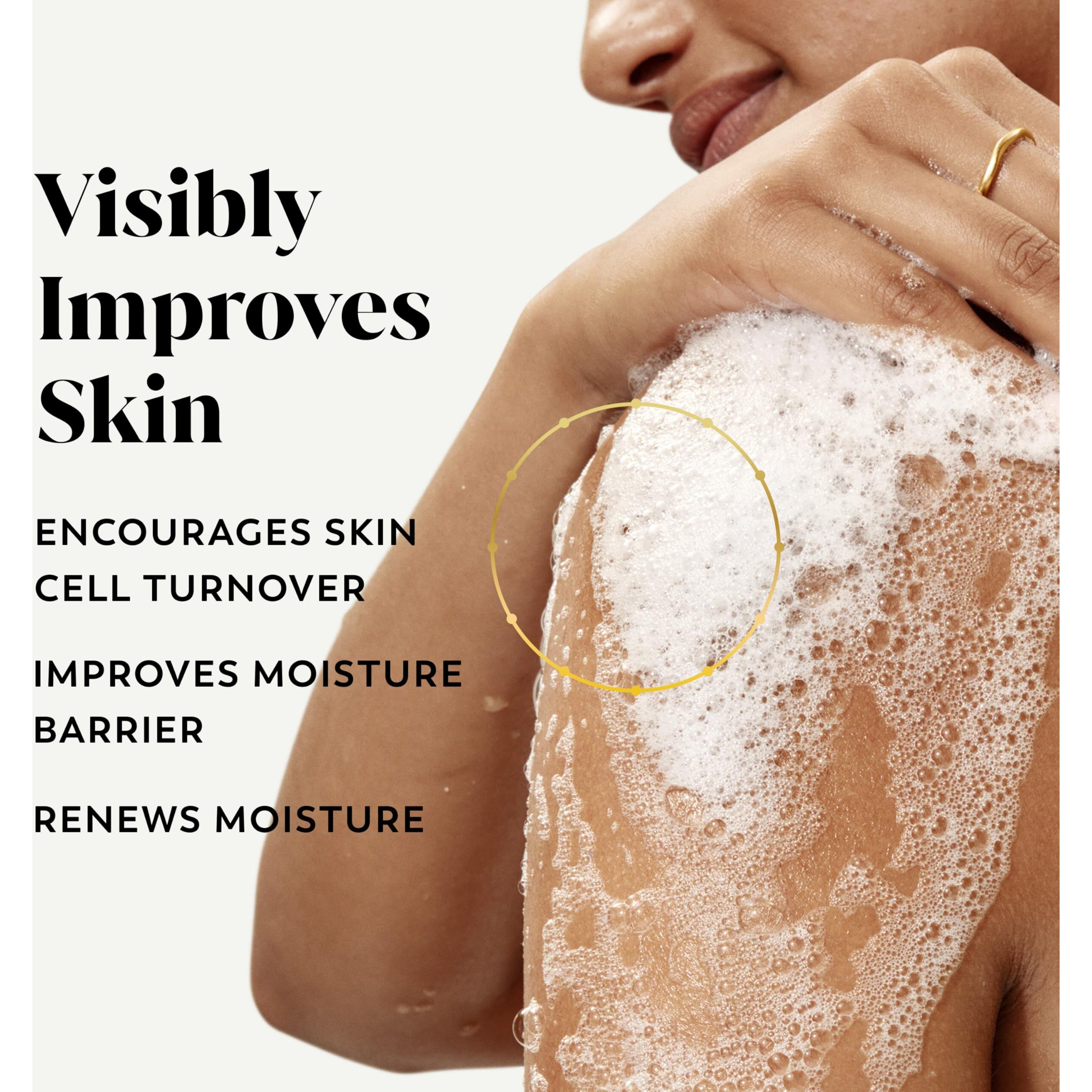 Olay Body Wash For Women, Tone Brightening Exfoliation, Vitamin C Serum Complex, Renew Moisture, Free Of Parabens & Phthalates, Vitamin B3 Lameller Technology, For All Skin Types, 20 Fl Oz (Pack Of 4)