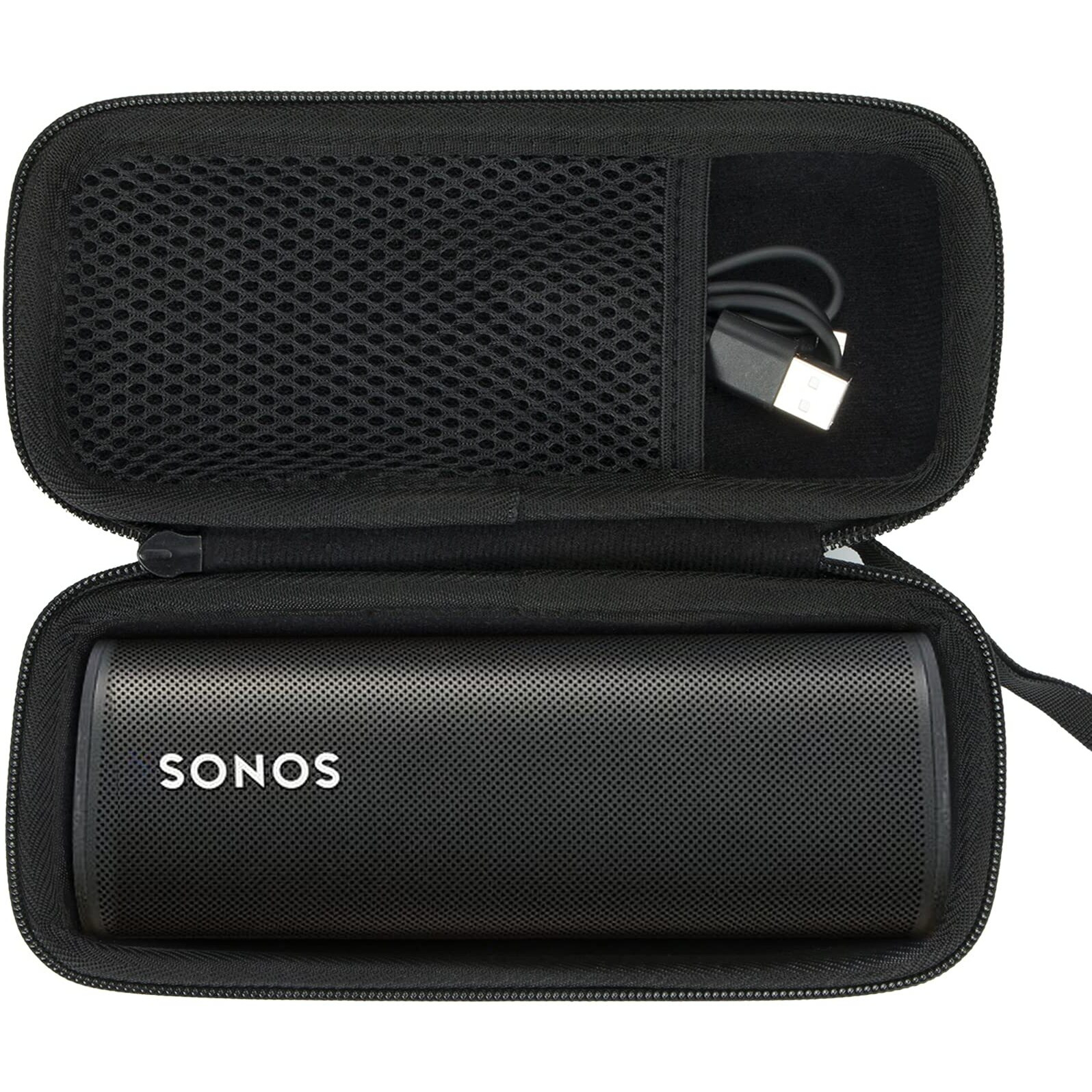 Khanka Hard Travel Case Replacement For Sonos Roam Portable Smart Bluetooth Speaker (Inside Black)