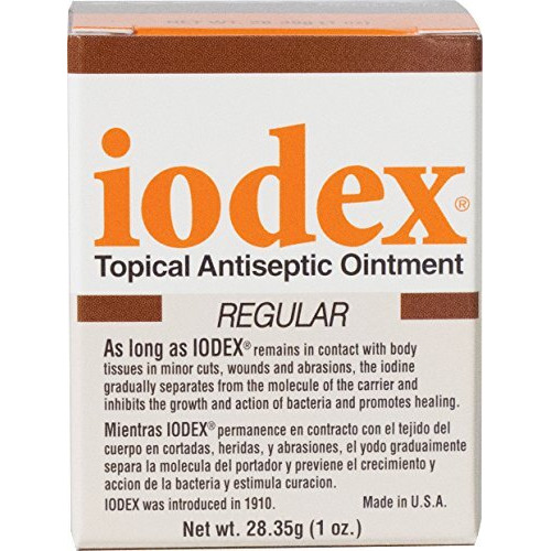 Iodex Baar Products Antiseptic Ointment - 4.7% Iodine - Prevents Infections, Promotes Healing, Inhibits Bacteria Growth - For Minor Cuts And Wounds - 1 Oz